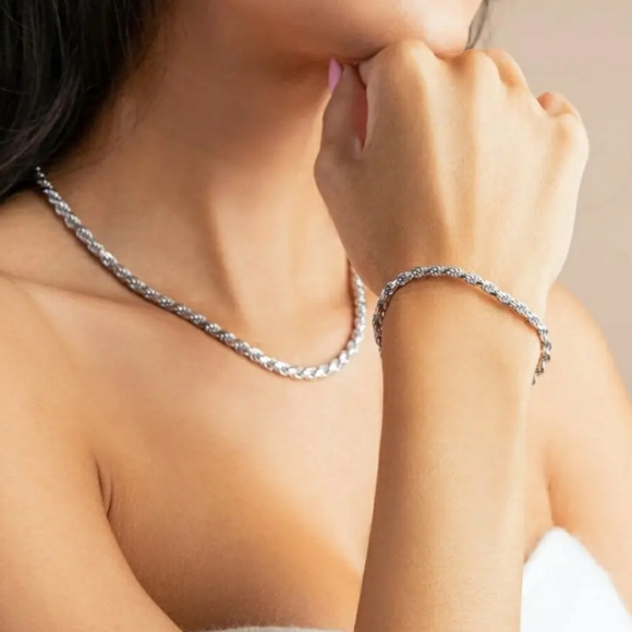 FINAL SALE Silver Rope Chain orBracelet